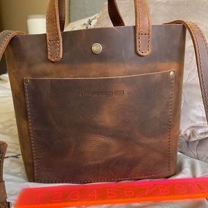 Portland Leather Goods Mini Crossbody in Canyon